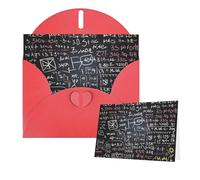 Thinking of You Cards Birthday Cards with Envelopes Math Formula Blank Cards for All Occasions Happy Birthday Anniversary Greeting Card for Wedding Invitations Thank You Note 10x15 cm