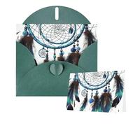 Thinking of You Cards Birthday Cards with Envelopes Native American Dream Catcher Blank Cards for All Occasions Happy Birthday Anniversary Greeting Card for Wedding Invitations Thank You Note 10x15 cm