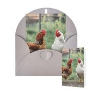Thinking of You Cards Birthday Greeting Cards with Envelopes BackYard Chickens Blank Cards for All Occasions Happy Birthday Thank You Note Card for Wedding Invitations Christmas 10 X 15 CM