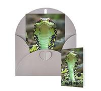 Thinking of You Cards Birthday Greeting Cards with Envelopes Cobra Snake Blank Cards for All Occasions Happy Birthday Thank You Note Card for Wedding Invitations Christmas
