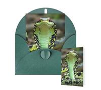 Thinking of You Cards Birthday Greeting Cards with Envelopes Cobra Snake Blank Cards for All Occasions Happy Birthday Thank You Note Card for Wedding Invitations Christmas 10 X 15 CM