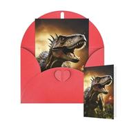 Thinking of You Cards Birthday Greeting Cards with Envelopes Dinosaur in the Forest Blank Cards for All Occasions Happy Birthday Thank You Note Card for Wedding Invitations Christmas 10 X 15 CM