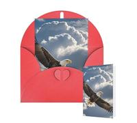 Thinking of You Cards Birthday Greeting Cards with Envelopes eagle flies in the sky Blank Cards for All Occasions Happy Birthday Thank You Note Card for Wedding Invitations Christmas 10 X 15 CM