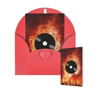 Thinking of You Cards Birthday Greeting Cards with Envelopes Fire DVD Blank Cards for All Occasions Happy Birthday Thank You Note Card for Wedding Invitations Christmas 10 X 15 CM