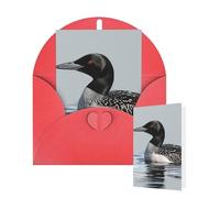 Thinking of You Cards Birthday Greeting Cards with Envelopes Loon Nature Bird Blank Cards for All Occasions Happy Birthday Thank You Note Card for Wedding Invitations Christmas 10 X 15 CM