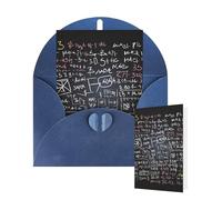 Thinking of You Cards Birthday Greeting Cards with Envelopes Math Formula Blank Cards for All Occasions Happy Birthday Thank You Note Card for Wedding Invitations Christmas 10 X 15 CM