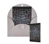Thinking of You Cards Birthday Greeting Cards with Envelopes Math Formula Blank Cards for All Occasions Happy Birthday Thank You Note Card for Wedding Invitations Christmas 10 X 15 CM