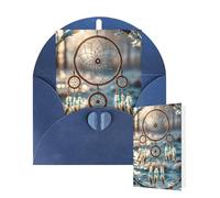 Thinking of You Cards Birthday Greeting Cards with Envelopes Native American Dream Catcher Blank Cards for All Occasions Happy Birthday Thank You Note Card for Wedding Invitations Christmas 10 X 15 CM