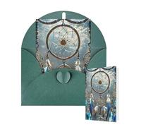 Thinking of You Cards Birthday Greeting Cards with Envelopes Native American Dream Catcher Blank Cards for All Occasions Happy Birthday Thank You Note Card for Wedding Invitations