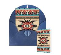 Thinking of You Cards Birthday Greeting Cards with Envelopes Native American Patterns Blank Cards for All Occasions Happy Birthday Thank You Note Card for Wedding Invitations Christmas 10 X 15 CM