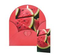 Thinking of You Cards Birthday Greeting Cards with Envelopes Watermelon beautiful Blank Cards for All Occasions Happy Birthday Thank You Note Card for Wedding Invitations Christmas 10 X 15 CM