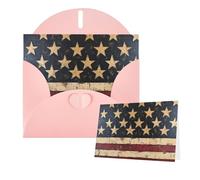 Thinking of You Cards with Envelopes American Flag Stars Stripes Blank Cards for All Occasions Sympathy Card Blank Note Card Thank You Greeting Cards for Wedding Invitations Birthday Party