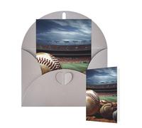 Thinking of You Cards with Envelopes Baseball Blank Cards for All Occasions Thank You Blank Note Card Greeting Cards for Wedding Bridal Invitations Birthday Party 10 x 15 cm