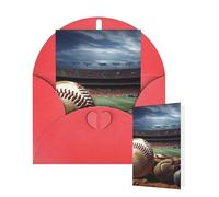 Thinking of You Cards with Envelopes Baseball Blank Cards for All Occasions Thank You Blank Note Card Greeting Cards for Wedding Bridal Invitations Birthday Party 10 x 15 cm