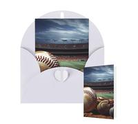 Thinking of You Cards with Envelopes Baseball Blank Cards for All Occasions Thank You Blank Note Card Greeting Cards for Wedding Bridal Invitations Birthday Party 10 x 15 cm