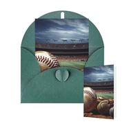 Thinking of You Cards with Envelopes Baseball Blank Cards for All Occasions Thank You Blank Note Card Greeting Cards for Wedding Bridal Invitations Birthday Party 10 x 15 cm