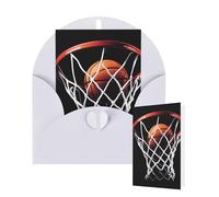 Thinking of You Cards with Envelopes Basketball Blank Cards for All Occasions Thank You Blank Note Card Greeting Cards for Wedding Bridal Invitations Birthday Party 10 x 15 cm
