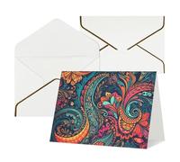 Thinking of You Cards with Envelopes Brightly Colored Patterns Blank Cards for All Occasions Sympathy Card Blank Note Card Thank You Greeting Cards for Wedding Invitations Birthday Party