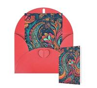 Thinking of You Cards with Envelopes Brightly Colored Patterns Blank Cards for All Occasions Thank You Blank Note Card Greeting Cards for Wedding Bridal Invitations Birthday Party 10 x 15 cm