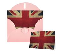 Thinking of You Cards with Envelopes British Flags Blank Cards for All Occasions Sympathy Card Blank Note Card Thank You Greeting Cards for Wedding Invitations Birthday Party