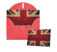 Thinking of You Cards with Envelopes British Flags Blank Cards for All Occasions Sympathy Card Blank Note Card Thank You Greeting Cards for Wedding Invitations Birthday Party