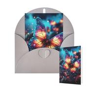 Thinking of You Cards with Envelopes Butterfly in the Milky Way Greeting Cards for All Occasions Thank You Blank Note Card for Wedding Invitations Valentine's Day Birthday Card 10x15 cm