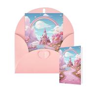 Thinking of You Cards with Envelopes Candy land Blank Cards for All Occasions Thank You Blank Note Card Greeting Cards for Wedding Bridal Invitations Birthday Party 10 x 15 cm
