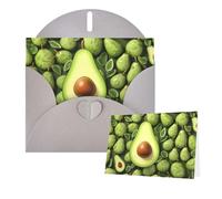 Thinking of You Cards with Envelopes Cartoon and playful avocado Greeting Cards for All Occasions Thank You Blank Note Card for Wedding Invitations Valentine's Day Birthday Card 10x15 cm