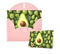 Thinking of You Cards with Envelopes Cartoon and playful avocado Greeting Cards for All Occasions Thank You Blank Note Card for Wedding Invitations Valentine's Day Birthday Card 10x15 cm