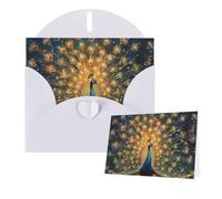 Thinking of You Cards with Envelopes Colored peacock Blank Cards for All Occasions Sympathy Card Blank Note Card Thank You Greeting Cards for Wedding Invitations Birthday Party