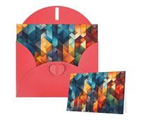 Thinking of You Cards with Envelopes Complex geometric designs Greeting Cards for All Occasions Thank You Blank Note Card for Wedding Invitations Valentine's Day Birthday Card 10x15 cm