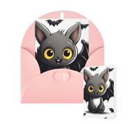 Thinking of You Cards with Envelopes Cute Bat Blank Cards for All Occasions Thank You Blank Note Card Greeting Cards for Wedding Bridal Invitations Birthday Party 10 x 15 cm