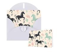 Thinking of You Cards with Envelopes Cute Horse Blank Cards for All Occasions Sympathy Card Blank Note Card Thank You Greeting Cards for Wedding Invitations Birthday Party