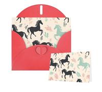 Thinking of You Cards with Envelopes Cute Horse Blank Cards for All Occasions Sympathy Card Blank Note Card Thank You Greeting Cards for Wedding Invitations Birthday Party