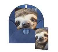 Thinking of You Cards with Envelopes Cute Sloth Blank Cards for All Occasions Thank You Blank Note Card Greeting Cards for Wedding Bridal Invitations Birthday Party 10 x 15 cm