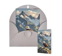 Thinking of You Cards with Envelopes eagle mountains Blank Cards for All Occasions Thank You Blank Note Card Greeting Cards for Wedding Bridal Invitations Birthday Party 10 x 15 cm