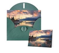 Thinking of You Cards with Envelopes Evening in Vancouver Greeting Cards for All Occasions Thank You Blank Note Card for Wedding Invitations Valentine's Day Birthday Card 10x15 cm