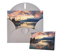 Thinking of You Cards with Envelopes Evening in Vancouver Greeting Cards for All Occasions Thank You Blank Note Card for Wedding Invitations Valentine's Day Birthday Card 10x15 cm