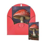 Thinking of You Cards with Envelopes Giant Mushroom Blank Cards for All Occasions Thank You Blank Note Card Greeting Cards for Wedding Bridal Invitations Birthday Party 10 x 15 cm