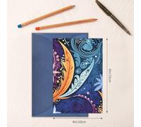 Thinking of You Cards with Envelopes Greetings Card Aboriginal patterns Blank Cards for All Occasions Birthday Thank You Note Card for Wedding Invitations Valentine's Day 10 X 15 CM