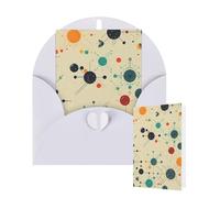 Thinking of You Cards with Envelopes Greetings Card Absctract Geometric Pattern Space Blank Cards for All Occasions Birthday Thank You Note Card for Wedding Invitations Valentine's Day 10 X 15 CM