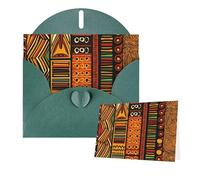 Thinking of You Cards with Envelopes Greetings Card African Striped Blank Cards for All Occasions Birthday Thank You Note Card for Wedding Invitations Valentine's Day 10 X 15 CM