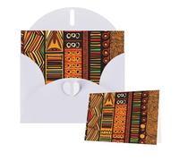 Thinking of You Cards with Envelopes Greetings Card African Striped Blank Cards for All Occasions Birthday Thank You Note Card for Wedding Invitations Valentine's Day 10 X 15 CM