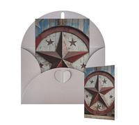 Thinking of You Cards with Envelopes Greetings Card American Wastern Texas Star Blank Cards for All Occasions Birthday Thank You Note Card for Wedding Invitations Valentine's Day 10 X 15 CM