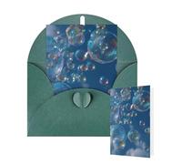 Thinking of You Cards with Envelopes Greetings Card bubbles blue sky Blank Cards for All Occasions Birthday Thank You Note Card for Wedding Invitations Valentine's Day 10 X 15 CM