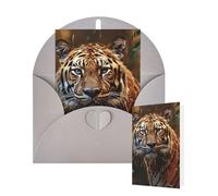 Thinking of You Cards with Envelopes Greetings Card Leopard in the woods Blank Cards for All Occasions Birthday Thank You Note Card for Wedding Invitations Valentine's Day 10 X 15 CM