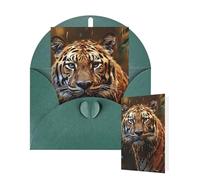 Thinking of You Cards with Envelopes Greetings Card Leopard in the woods Blank Cards for All Occasions Birthday Thank You Note Card for Wedding Invitations Valentine's Day 10 X 15 CM