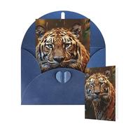 Thinking of You Cards with Envelopes Greetings Card Leopard in the woods Blank Cards for All Occasions Birthday Thank You Note Card for Wedding Invitations Valentine's Day 10 X 15 CM