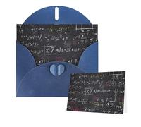 Thinking of You Cards with Envelopes Greetings Card mathematics and physics Blank Cards for All Occasions Birthday Thank You Note Card for Wedding Invitations Valentine's Day 10 X 15 CM
