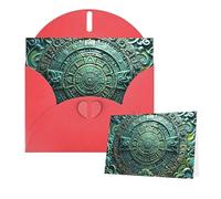 Thinking of You Cards with Envelopes Greetings Card Mayan Calendar End of The World Blank Cards for All Occasions Birthday Thank You Note Card for Wedding Invitations Valentine's Day 10 X 15 CM